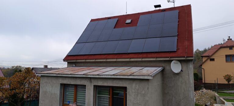 Fotovoltaická elektrárna v Podlesí u Valašského Meziříčí – výkon 7,5 kWp